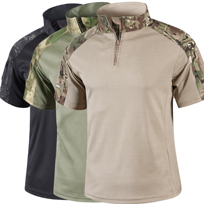 Hunting Outdoor Shirts - Męska letnia taktyczna koszulka moro z