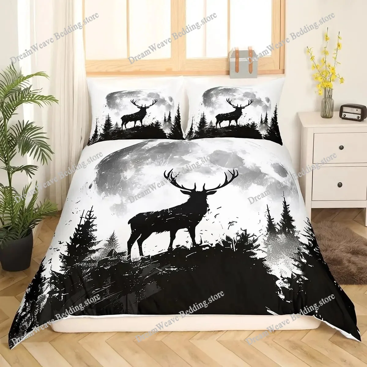 Poszwa na kołdrę z motywem jel – Hunting And Camping In Forest recenzja i cena