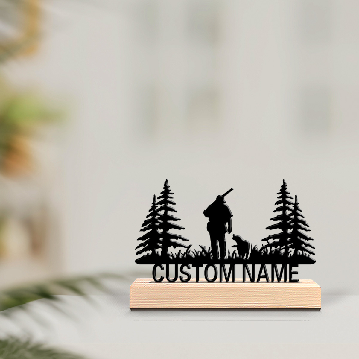 Hunting Outdoor Christmas Decorations - 1 szt. Modna, personalizowana, metalowa statuetka