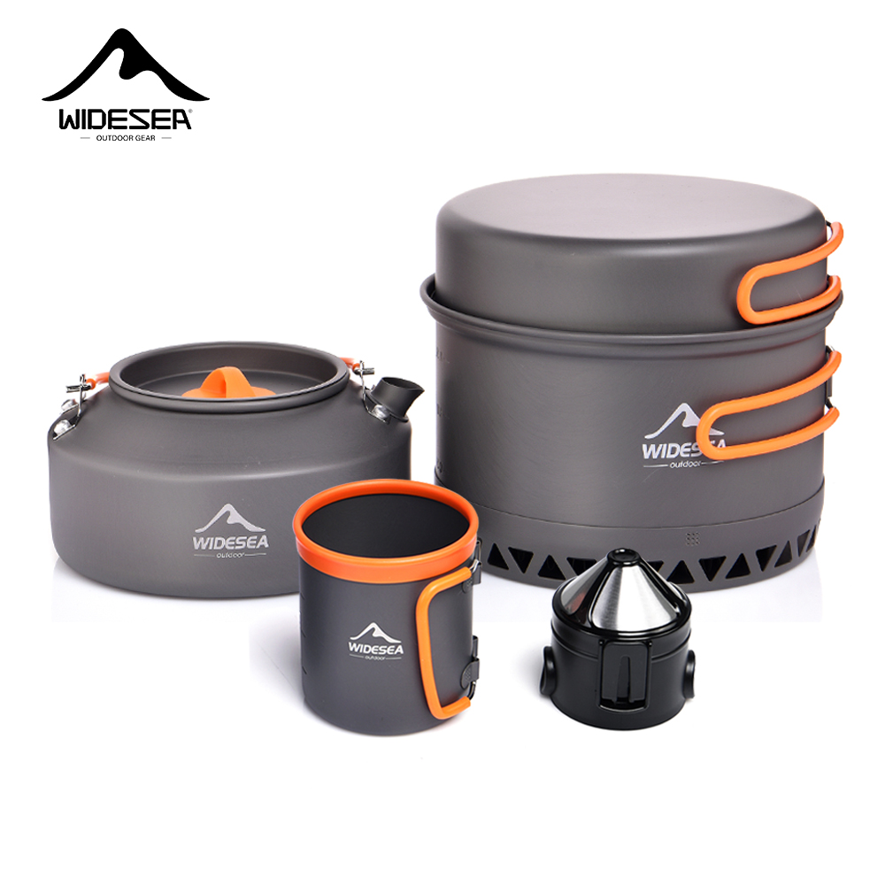 Outdoor Hunting Kitchen - Zestaw naczyń kempingowych, naczynia turystyczne, garnki,