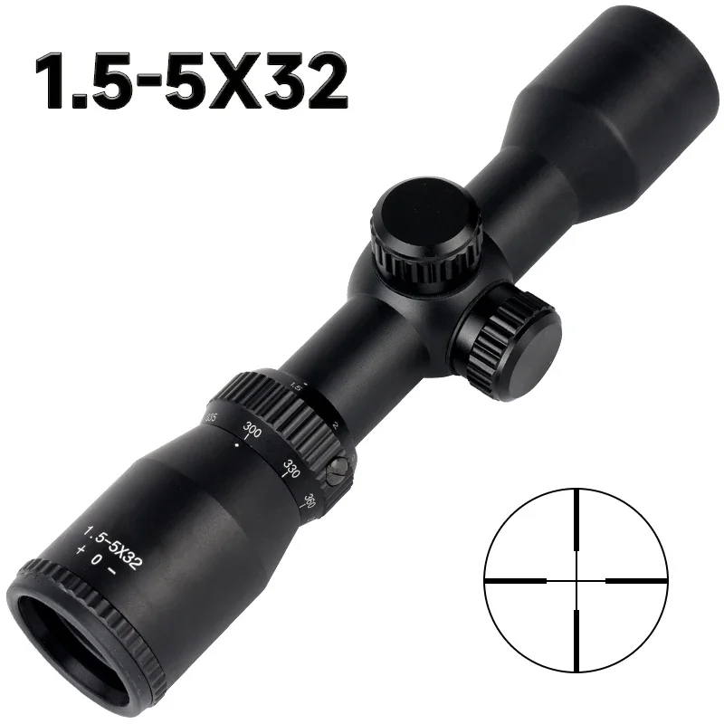 Luneta do kuszy 1.5-5X32, krót – Crossbow Scope Sight recenzja i cena