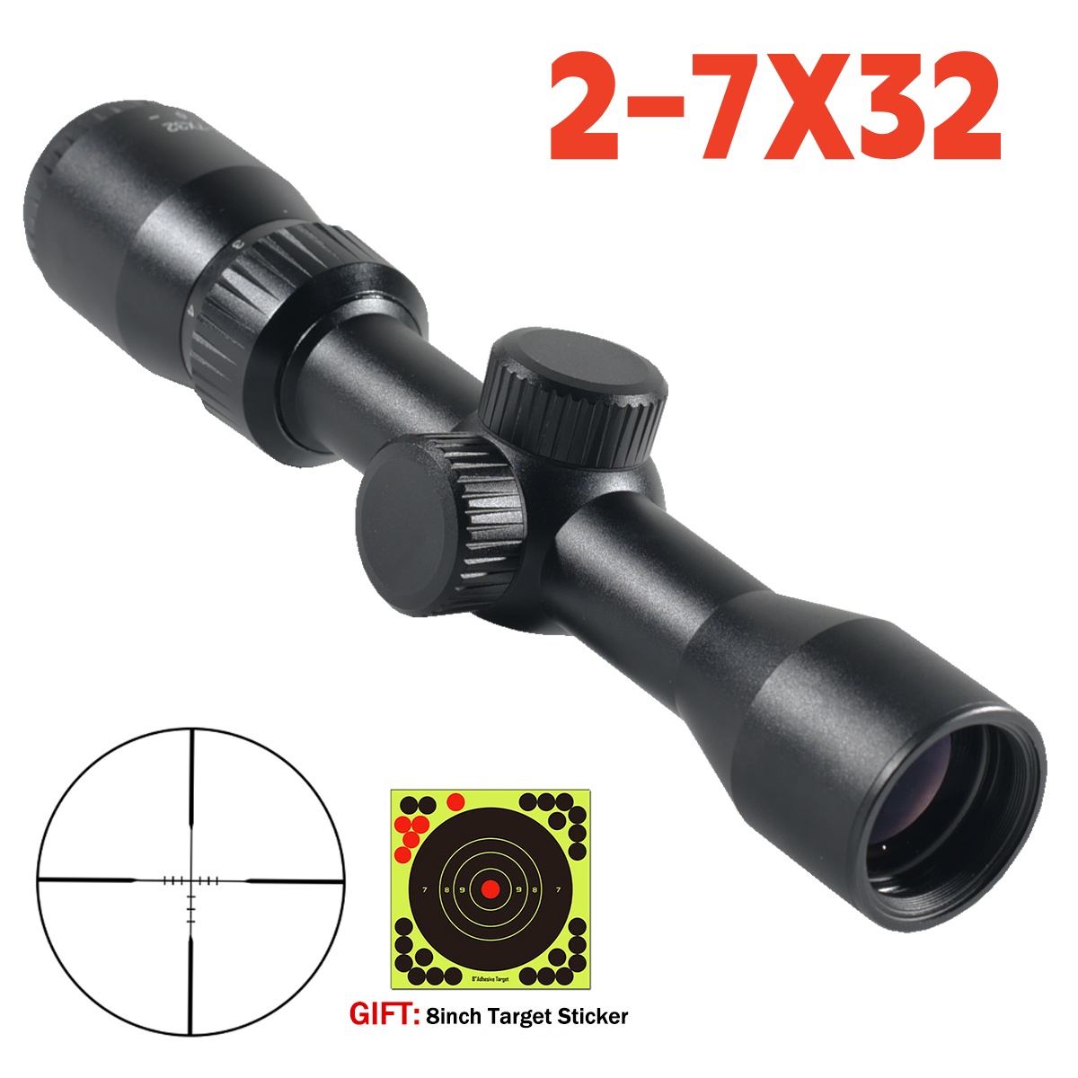 Crossbow Scope Sight - Luneta Taktyczna Myśliwska 2-7x32 (SFP) Celownik