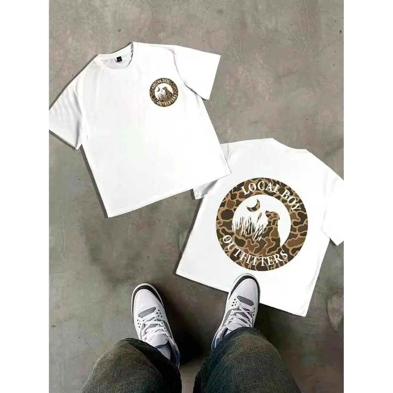 Koszulka męska Local Boy Outfi – Outdoor Hunting Graphic Tees recenzja i cena