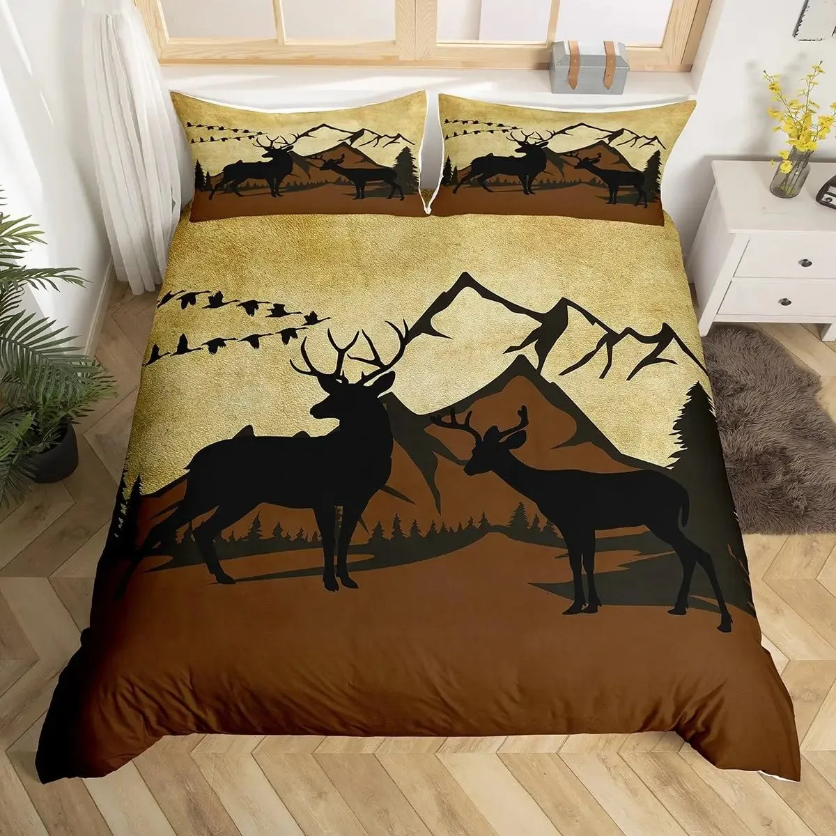 Poszwa na kołdrę z motywem jel – Hunting And Camping In Forest recenzja i cena