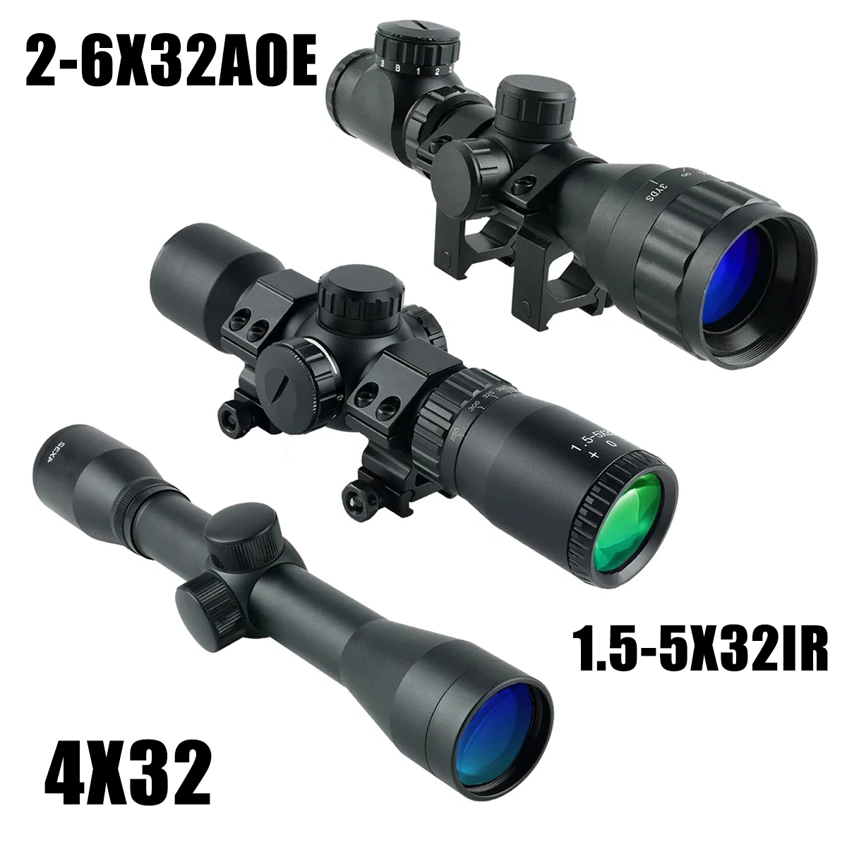 2-6X32AOE Krótkie lunety kuszy – Crossbow Scope Sight recenzja i cena