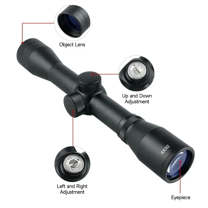 2-6X32AOE Krótkie lunety kuszy – Crossbow Scope Sight recenzja i cena