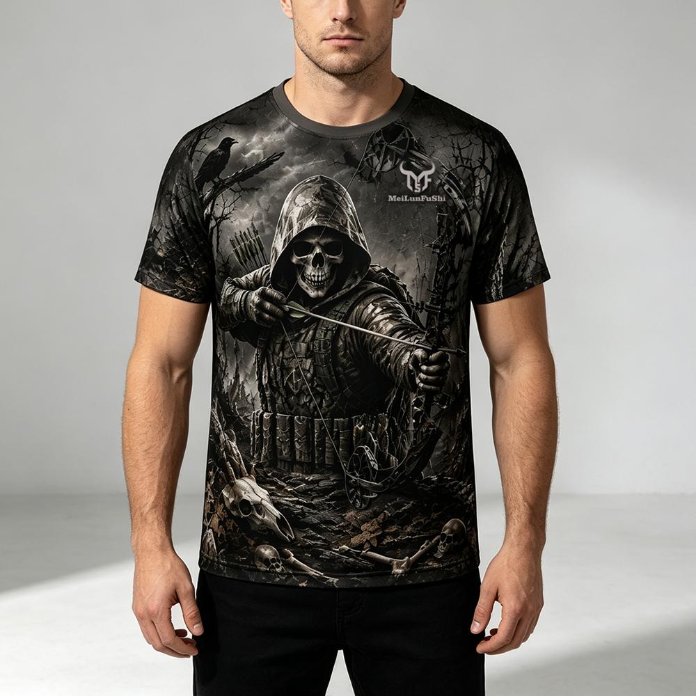 Koszulka z nadrukiem 3D Gotyck – Outdoor Hunting Graphic Tees recenzja i cena