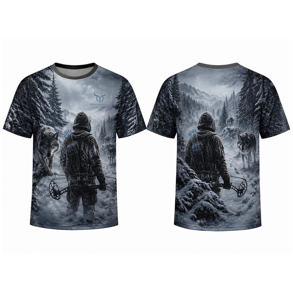 Koszulka z nadrukiem 3D Gotyck – Outdoor Hunting Graphic Tees recenzja i cena