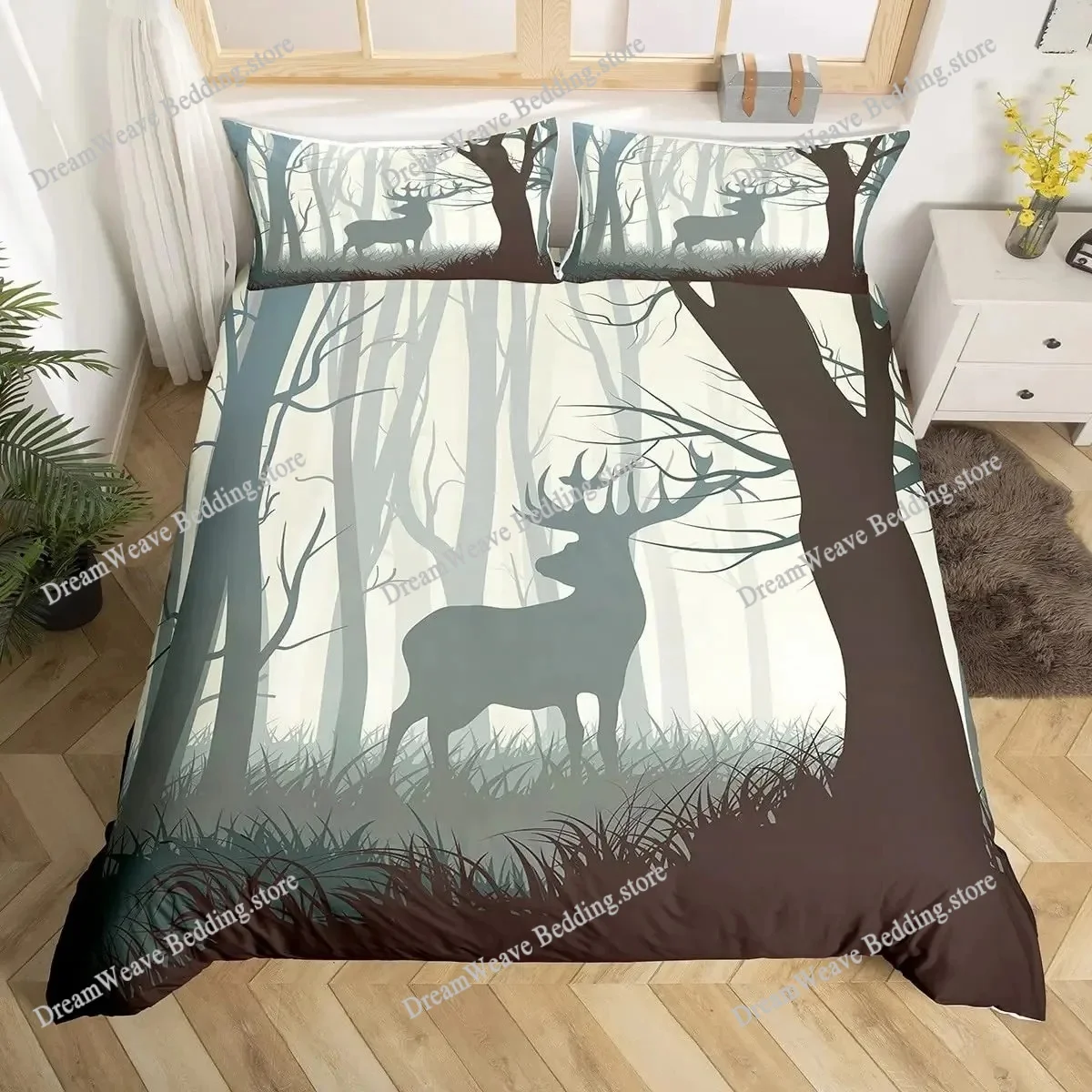 Poszwa na kołdrę z motywem jel – Hunting And Camping In Forest recenzja i cena