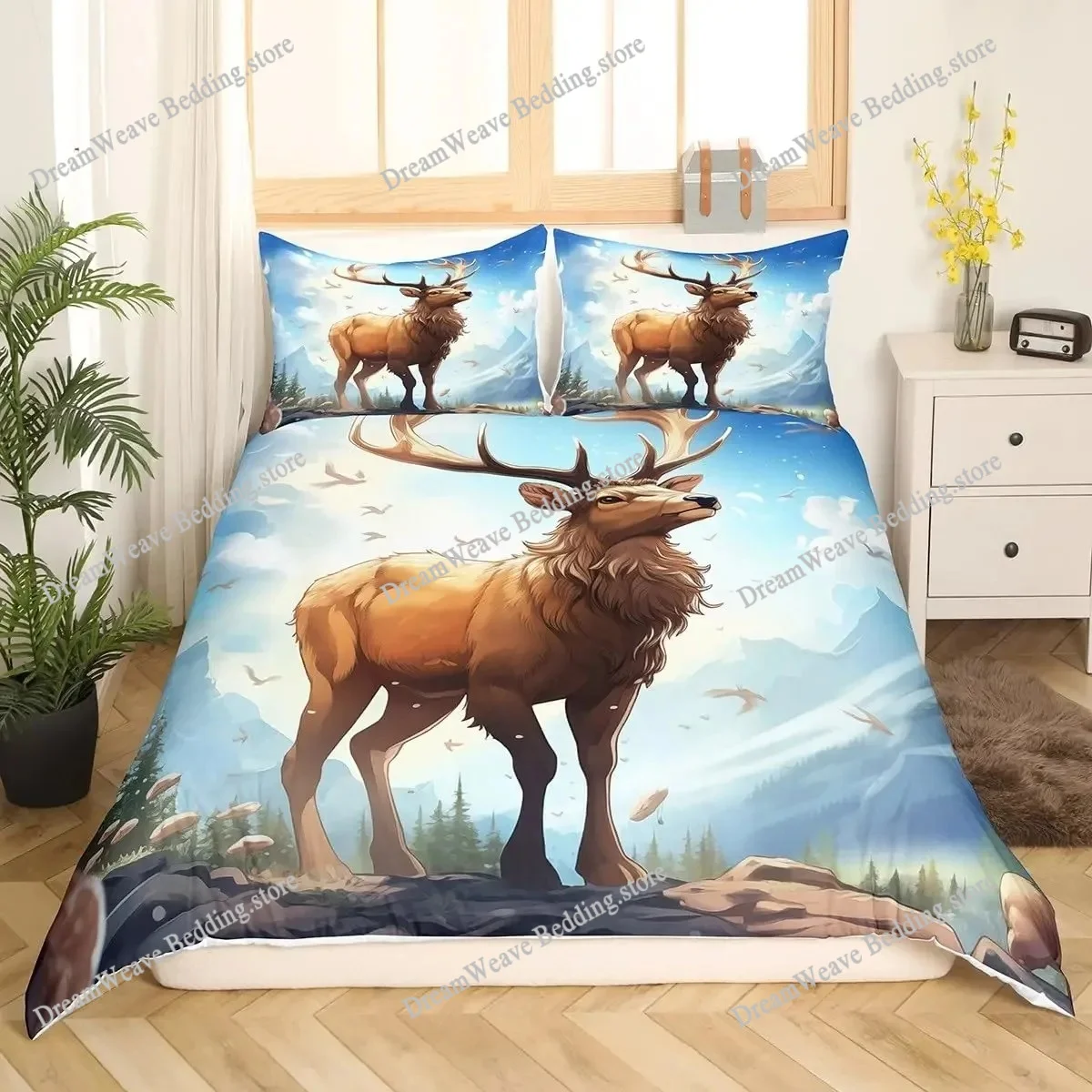 Poszwa na kołdrę z motywem jel – Hunting And Camping In Forest recenzja i cena
