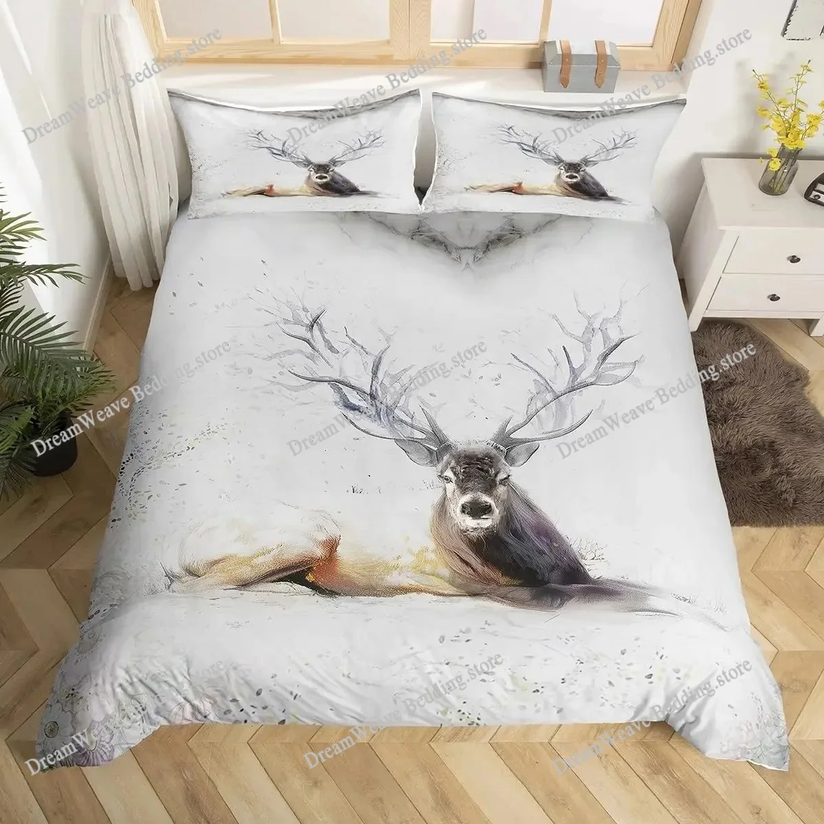 Poszwa na kołdrę z motywem jel – Hunting And Camping In Forest recenzja i cena
