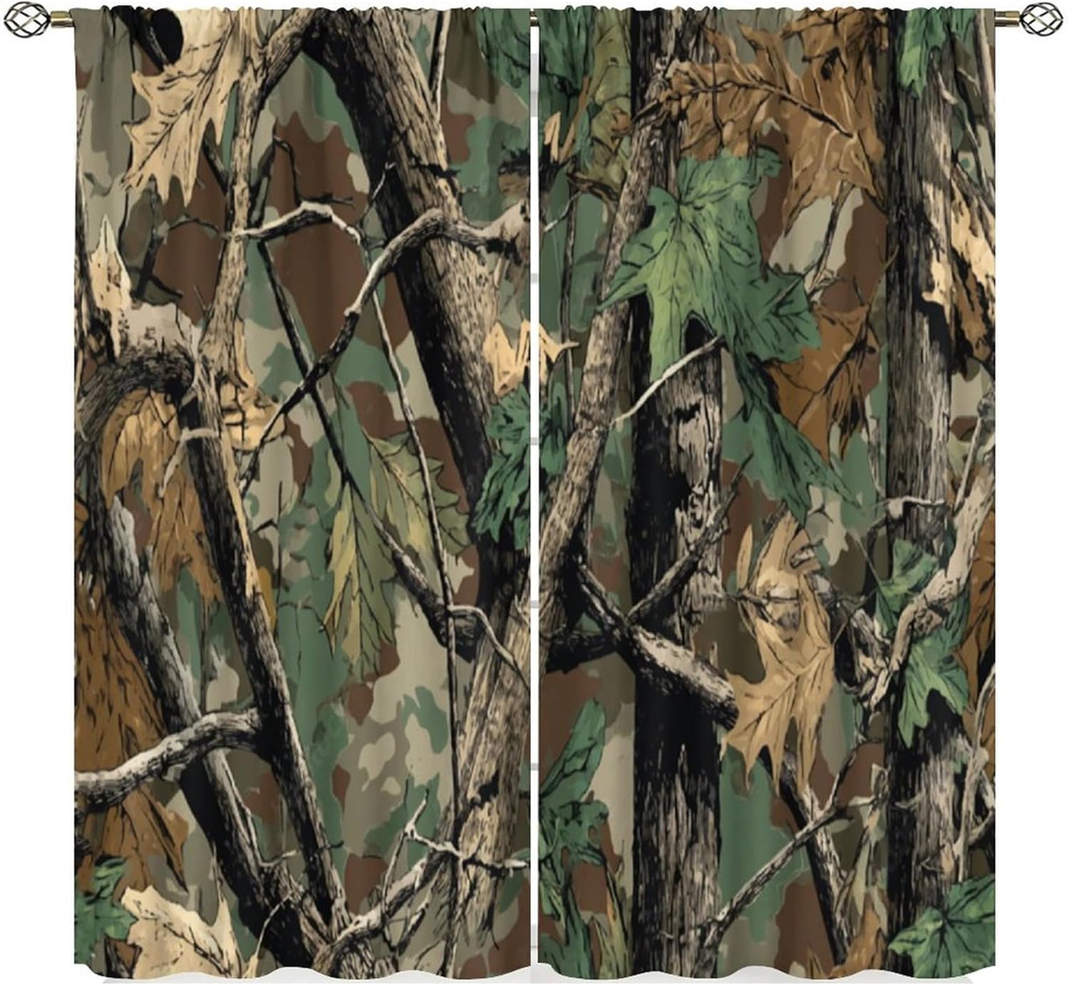 Zasłony w kamuflażu leśnym, za – Hunting And Camping In Forest recenzja i cena