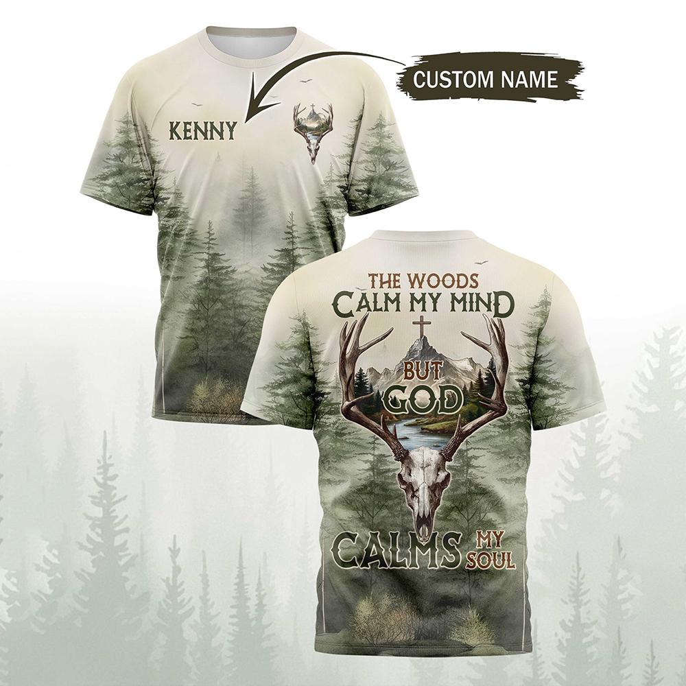 Męska koszulka vintage z nadru – Hunting And Camping In Forest recenzja i cena