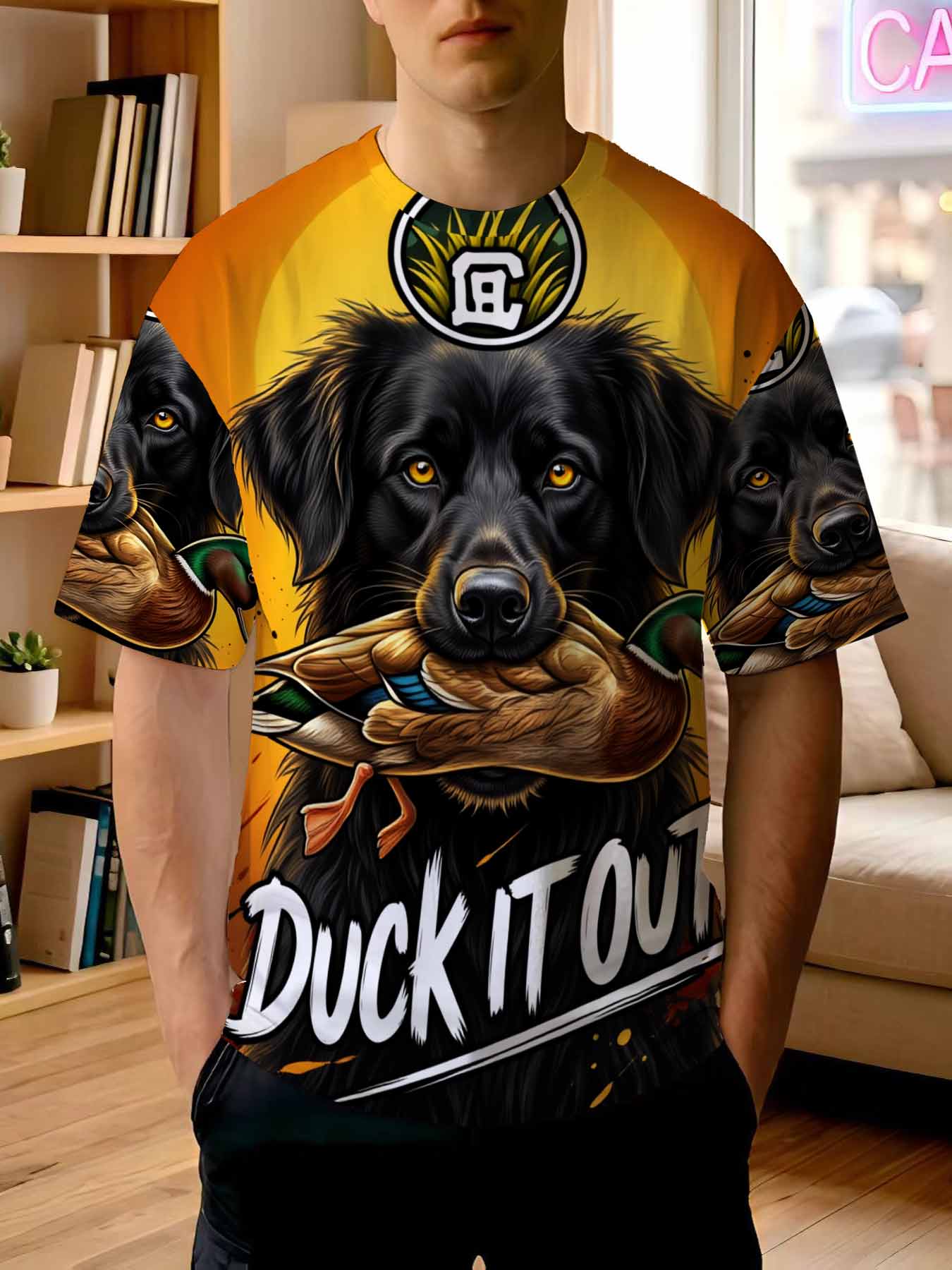 Nowa koszulka męska z nadrukie – Outdoor Hunting Graphic Tees recenzja i cena