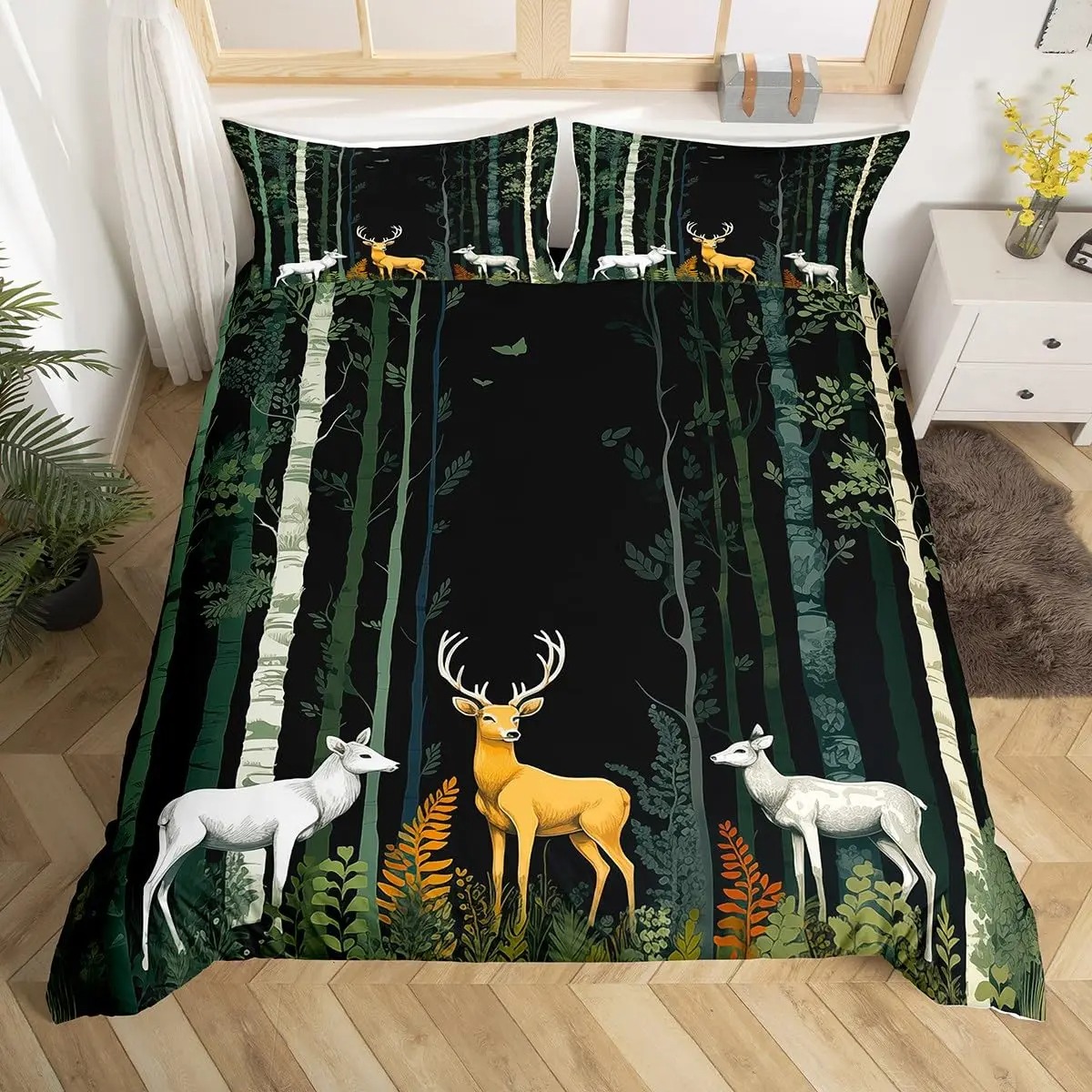 Poszwa na kołdrę z motywem jel – Hunting And Camping In Forest recenzja i cena
