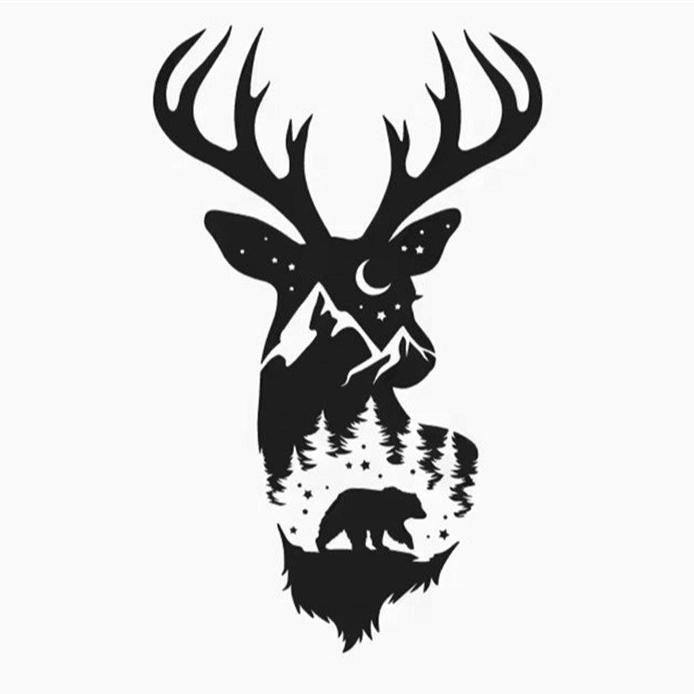 Naklejka na samochód z głową j – Hunting And Camping In Forest recenzja i cena